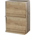Bibliotheque marron moderne 59 x 40.9 x 83.6 cm 2 portes