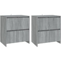 elegant bahut gris lignes epurees en bois