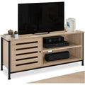 Meuble TV passage de cables marron 110 x 41.5 x 50.5 cm