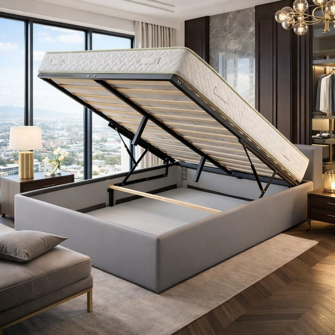 Petit ensemble lit complet avec un plateau relevable