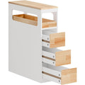 Meuble sur pied en verre finition gris clair