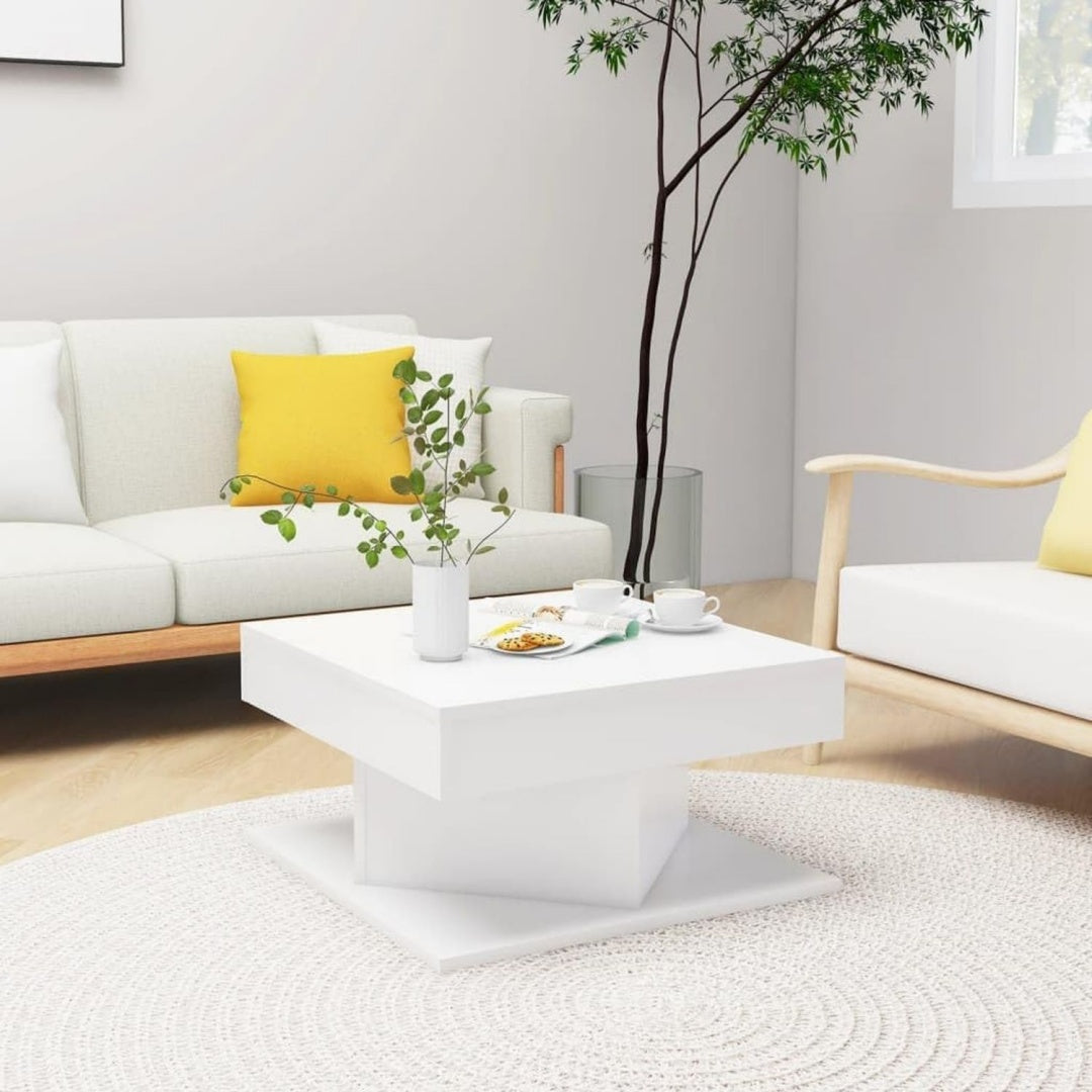 Table basse gris clair 57 x 57 x 30 cm