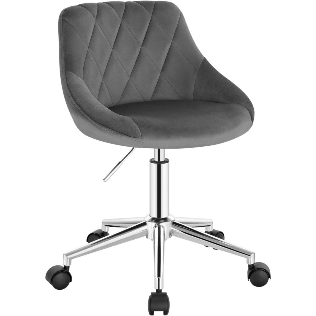En acier tabouret gris fonce pivotant