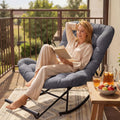 Esprit rustique marron rocking-chair en metal