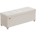 Repose-pied gris clair, 38 x 110 x 40 cm velours ambiance glamour