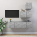 Ensemble de meubles gris fonctionnel grand espace de rangement