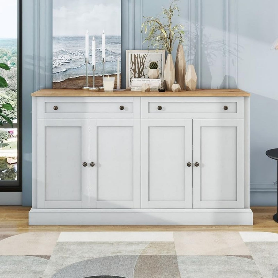 Buffet gris clair grand confort