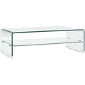 Design moderne table basse gris clair 98 x 45 x 31 cm