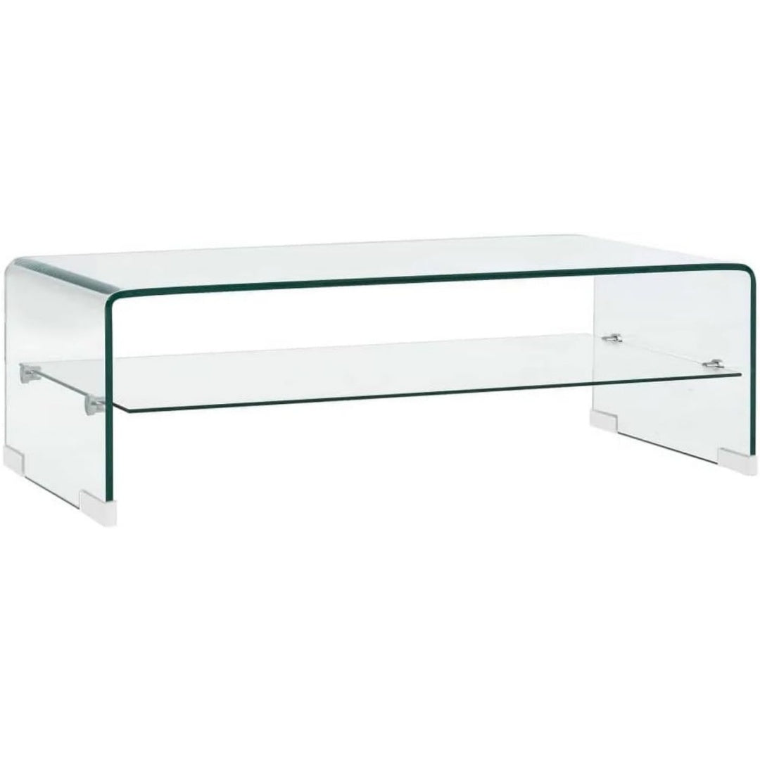Design moderne table basse gris clair 98 x 45 x 31 cm