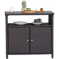 Buffet tendance epure gris fonce