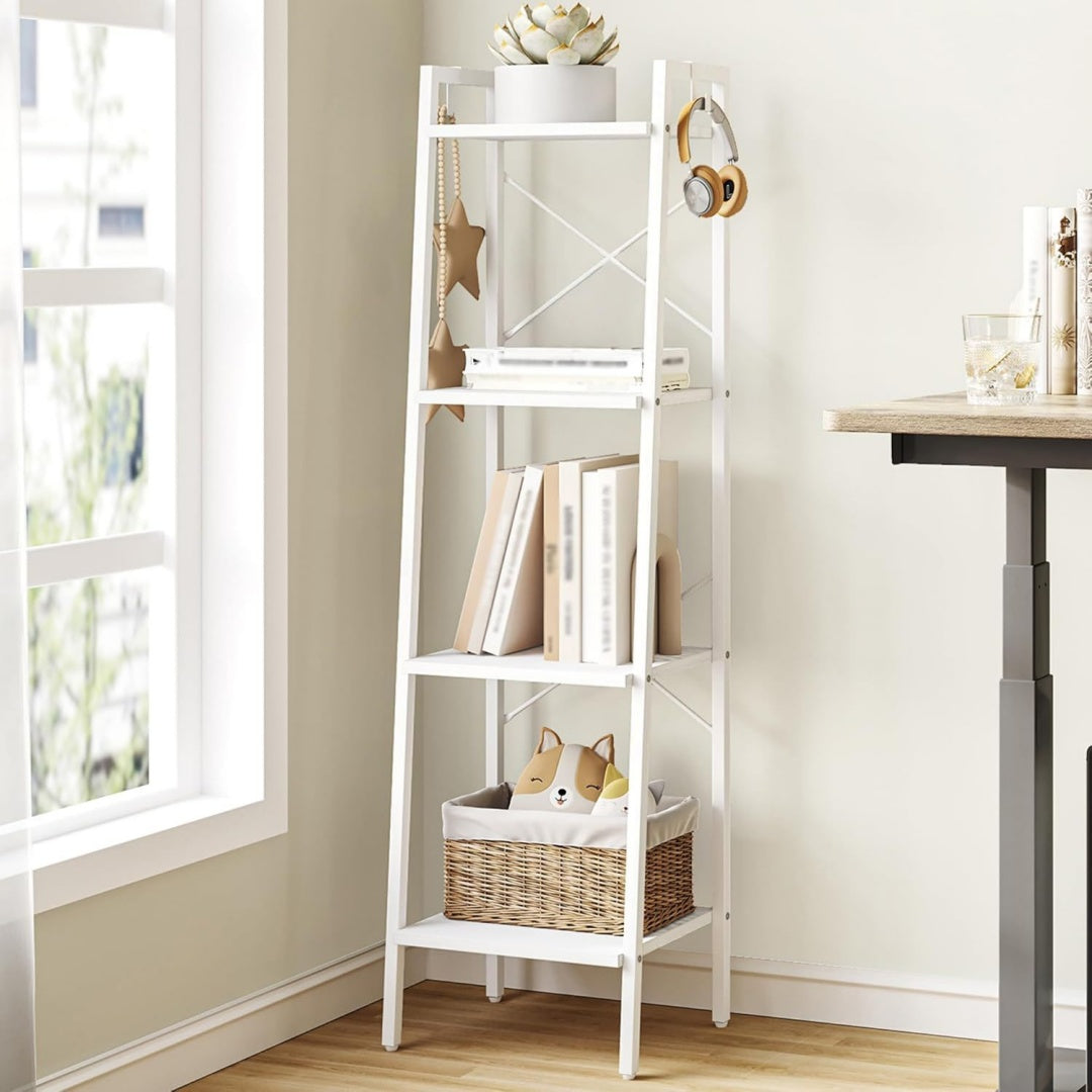 Style industrielle bibliotheque gris clair 30 x 34 x 119 cm