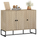 Meuble de salon marron bois ingenierie 108 cm, rangement style contemporain