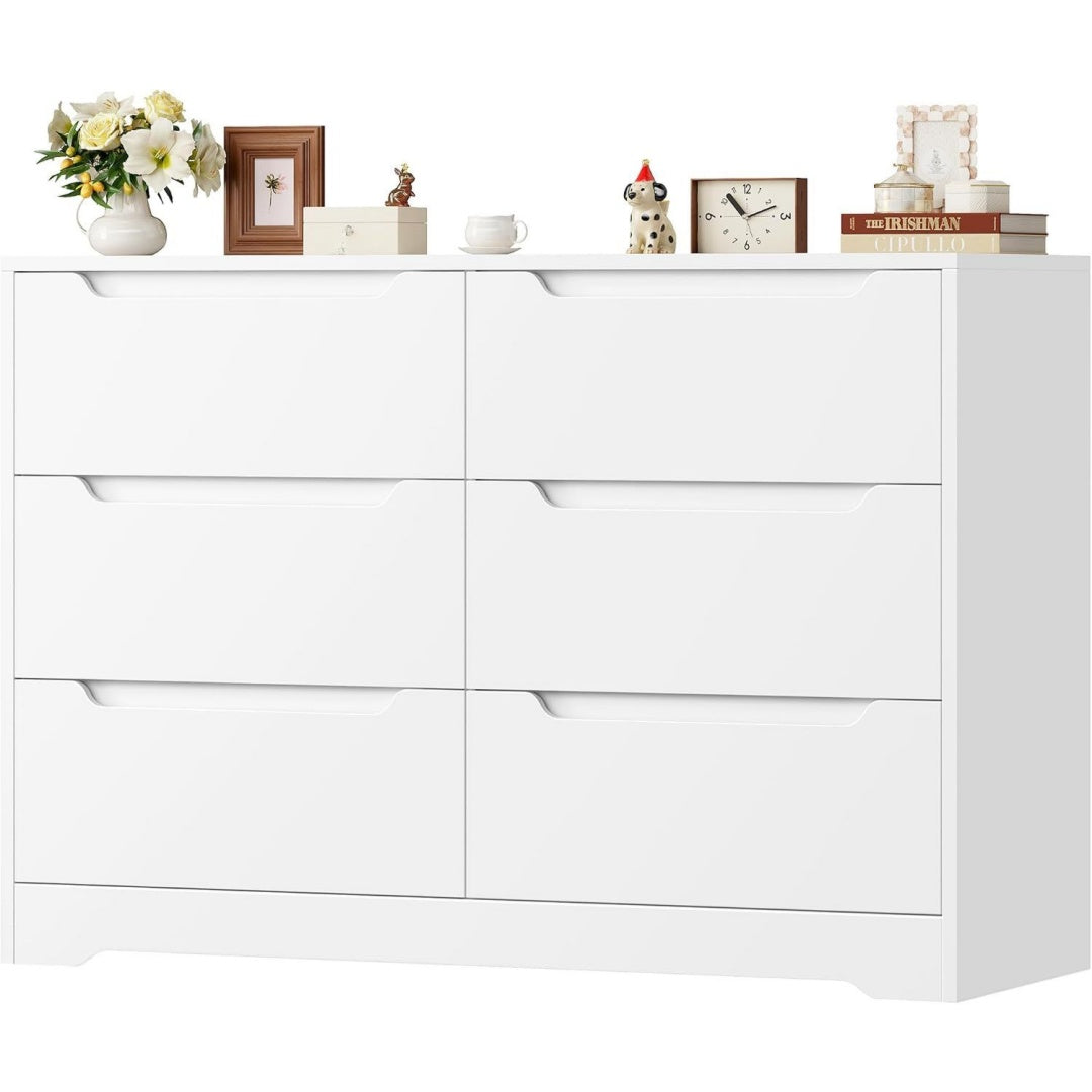 Commode style scandinave gris clair
