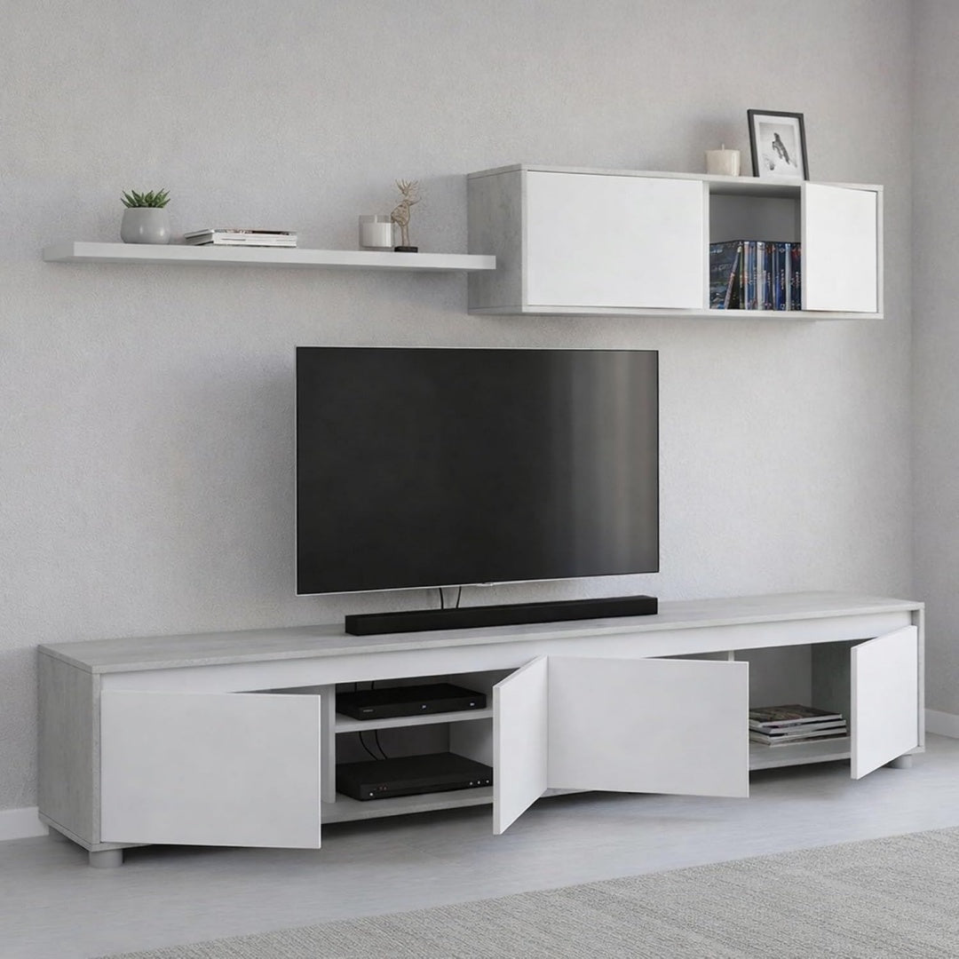 Joli meuble TV gris