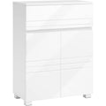 Meuble sur pied gris clair 30 x 60 x 80 cm